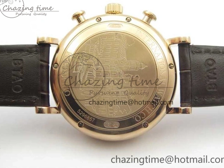 MIROTIME 0711 Efficient Portofino Chrono RG ZF 1:1 Best Edition White Dial on Brown Leather Strap A 7151